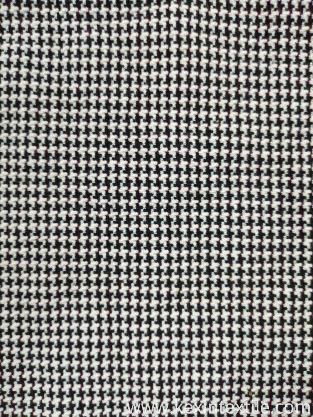 Classic check designs T/C double jacquard knit fabric